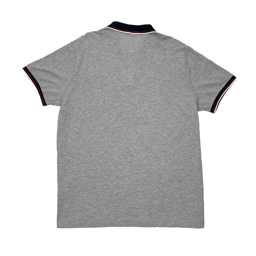 Polo Ralph Lauren Custom Slim Fit Gray Stripe Blue White Shirt Mens XXL 2X 2XL